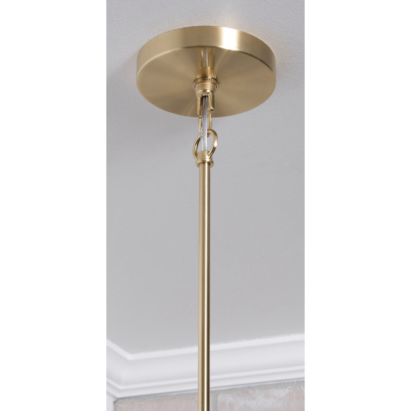Luminaire suspendu Woodvale - 18 po, Noir / or, Laiton satiné