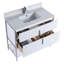 Meuble-lavabo moderne avec plateau en pierre blanche Fine Fixtures Serenity-30652380-30652327-30652358