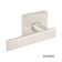 Flat Passage Door Lever with Square Rosette