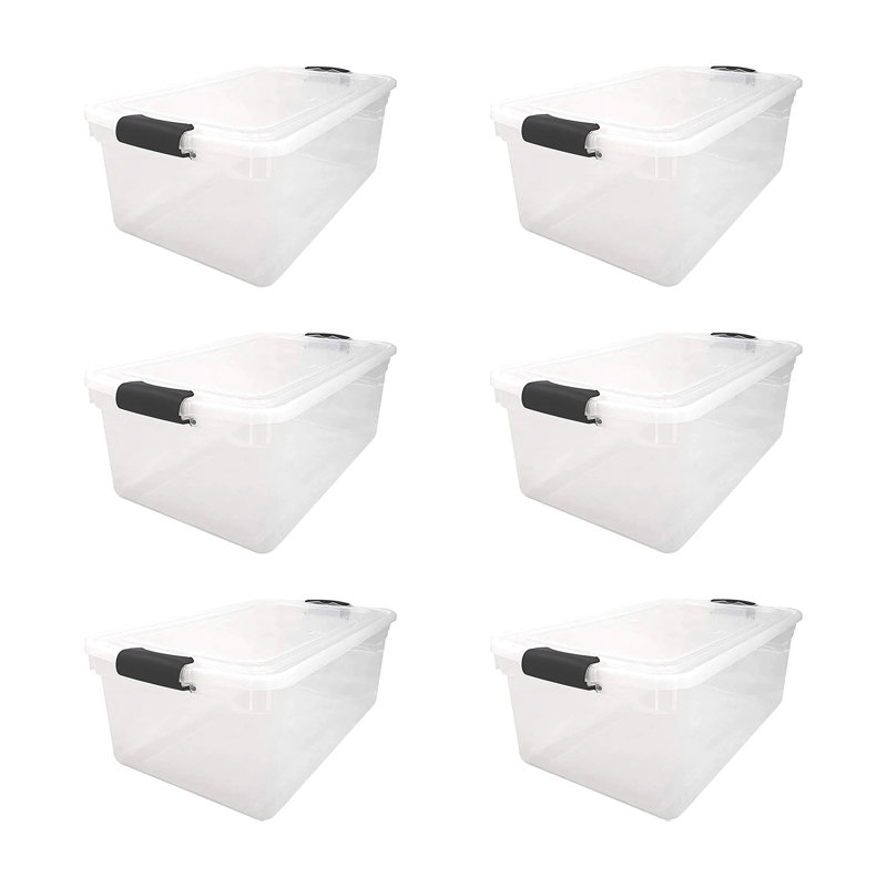 Ensemble de bacs de rangement en plastique