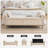 Lunara 66" W Bedroom Storage Bench End of Bed King Size with Button-Tufted Seat,Roll Arms,Hidden Dual Pockets and 2 Pillows-1307746002-1278315610
