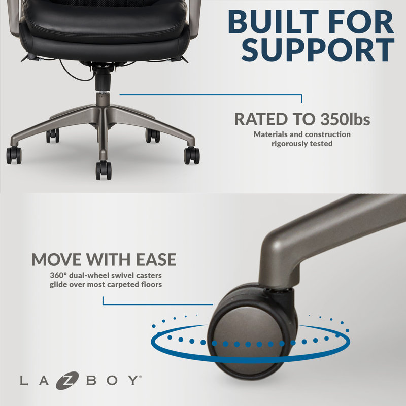 Black Vegan Leather High Back Executive Swivel Chair