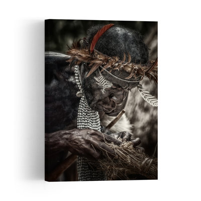 Indigène rituel traditionnel traditionnel, impression d'art abstrait