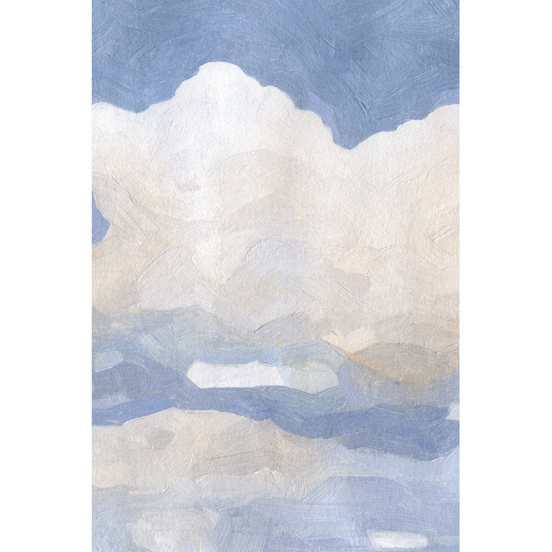 «The Clouds II» par Emma Caroline - peinture sur toile tendue, H 30 po x l 20 po