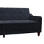 Small Double 207cm Velvet Futon Sofa-73566528
