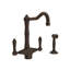 Acqui® Double Handle Kitchen Faucet With Side Spray-5845412