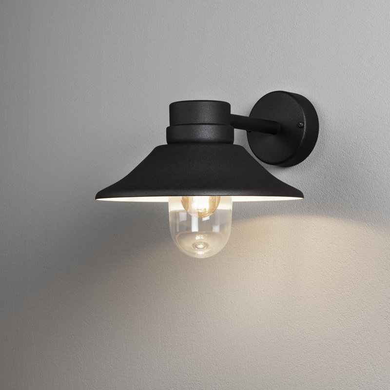 26.5cm H Outdoor Wall Lantern, Black