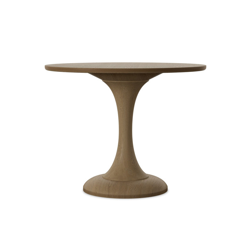 Eastman Round Oak Pedestal Dining Table