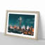 Taipei City Taiwan in Abstract - Picture Frame Graphic Art Print-55729509-55729514