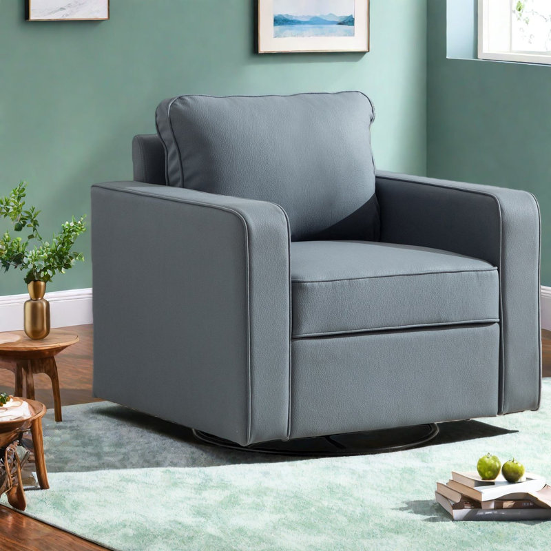Chaises d'appoint avec rangement, chaise pivotante en polyester pour la maison