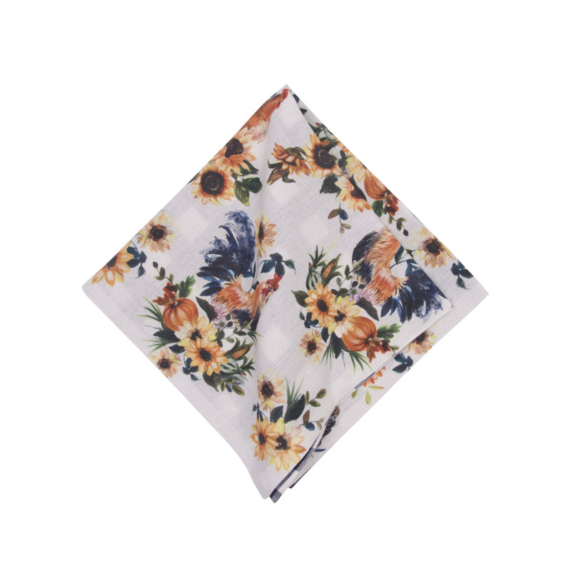 Ensemble de 6 serviettes de table Rooster Farmhouse