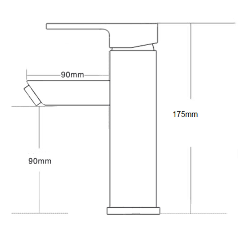 Single-Hole Bathroom Faucet with Drain Assembly