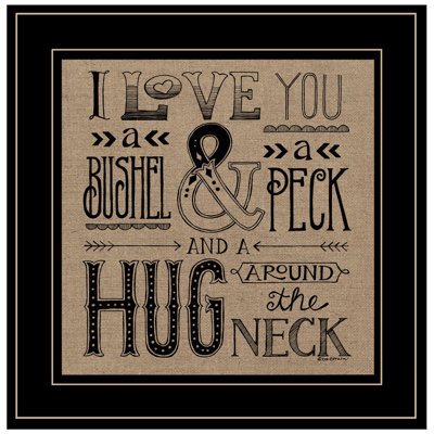 «Hugs Around the Neck», art mural encadré pour le salon, impression murale par Deb Strain