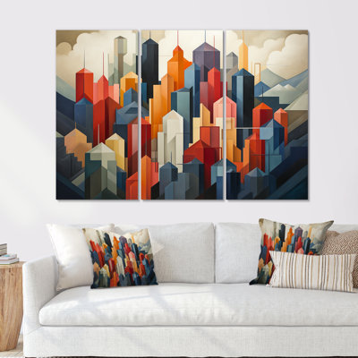 Cubic Los Angeles Skyline - Los Angeles Wall Art