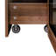 Vitrine 70 po en bois avec portes en verre et lumières DEL - Tablette de rangement coulissante à plusieurs niveaux - Organisation élégante
