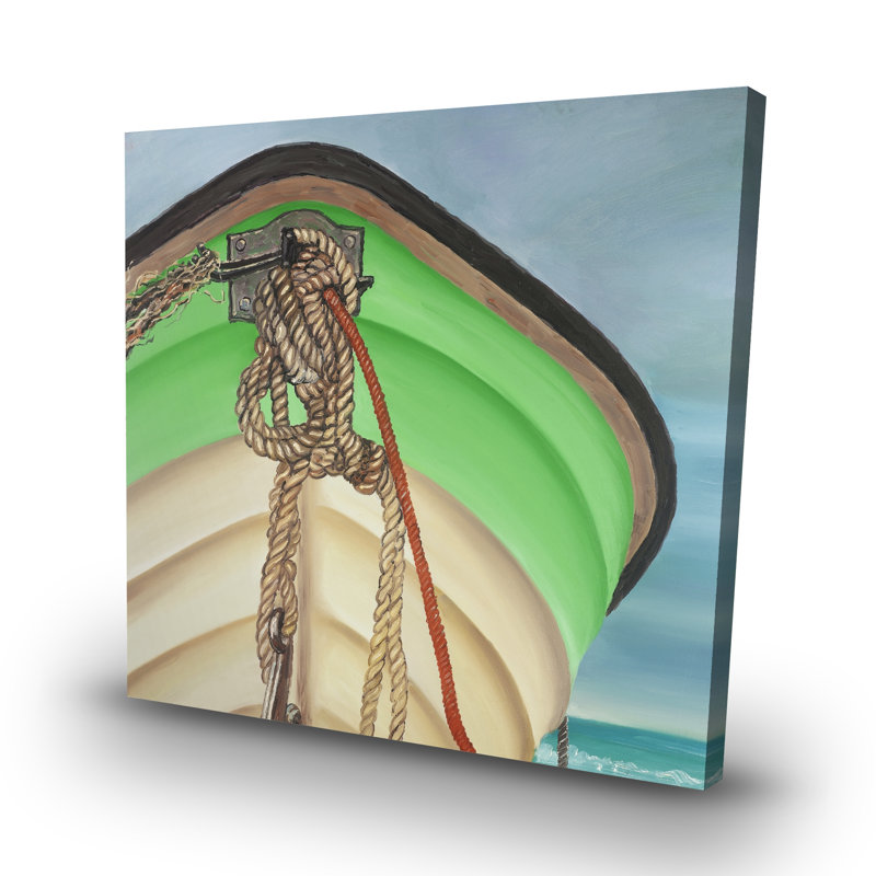 Sailing rowing boat - 32"x32" art on canvas