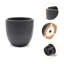 Pot à fleurs rond gris avec trou de drainage Acushnet-1333807577-1333807583
