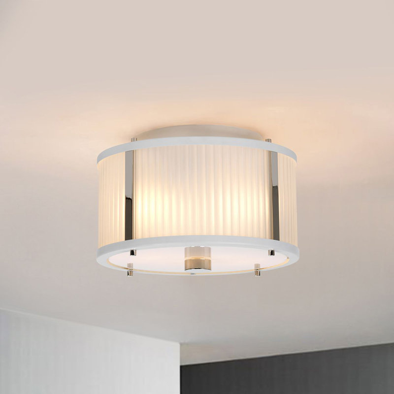 Schoonmaker 2 - Light Drum Pendant, White