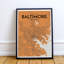Baltimore City Map - impression d'art graphique-24705493