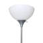 Lampe sur pied Lakey, lampe de lecture à col de cygne, argenté, abat-jour blanc, 182 cm (71,5 po) de hauteur