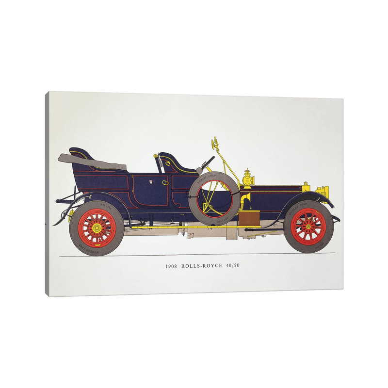Auto: Rolls-Royce, 1908 - Wrapped Canvas Print, 20.32 cm H x 30.48 cm W