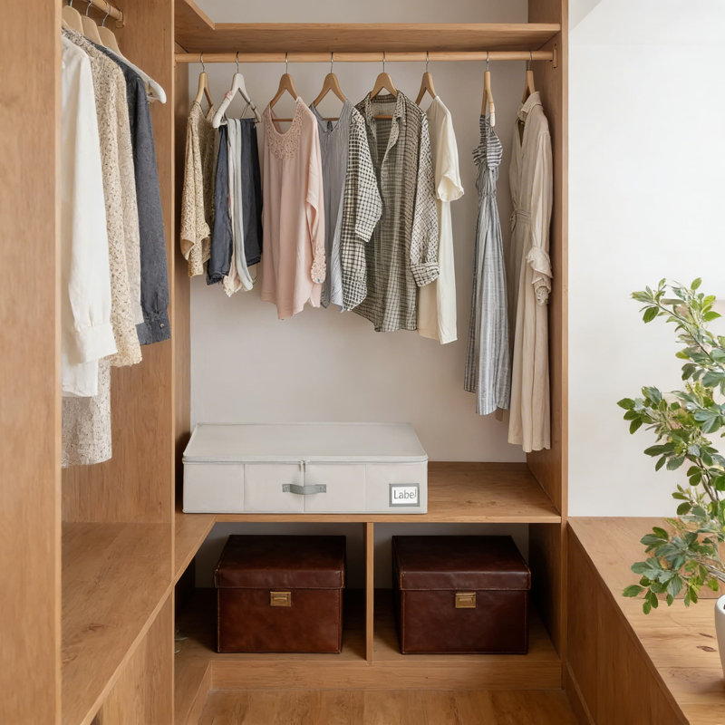 Contenants de rangement pliables sous le lit avec couvercle, boîte de rangement sous le lit pour couvertures, vêtements, chaussures, bacs de rangement dans la chambre à coucher, paquet de 2