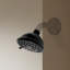 3-Spray Patterns With 1.75 GPM 3.94 In. Wall Mount Fixed Shower Head With High-Pressure In Matte Black