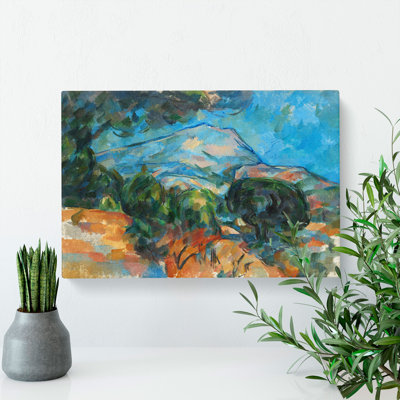 Mont Sainte-Victoire Vol.3 by Paul Cezanne - Wrapped Canvas Painting