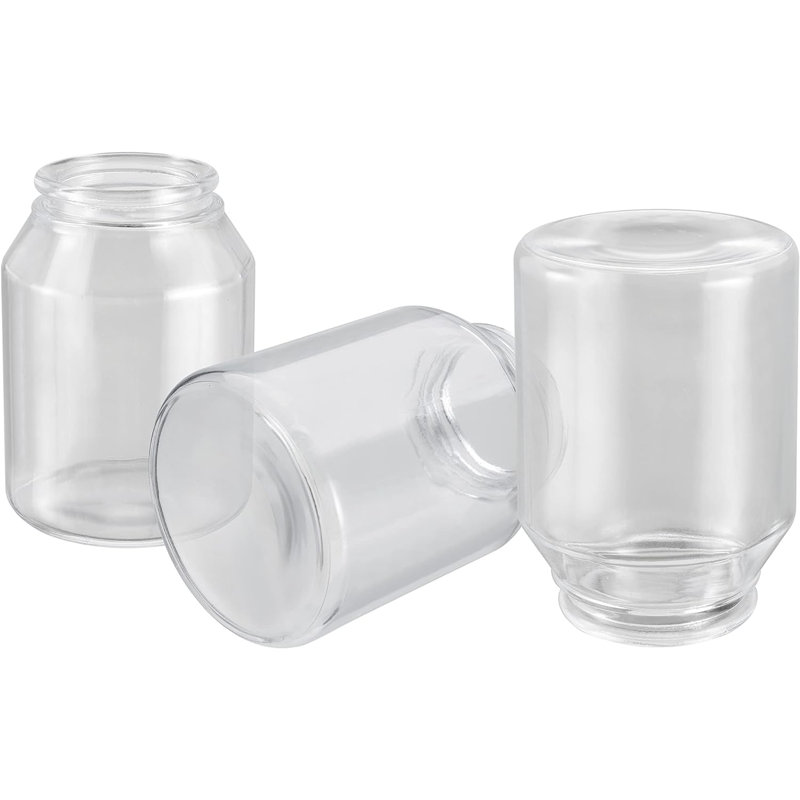 Clear Glass Bell Ceiling Fan Replacement Shades, Set of 3