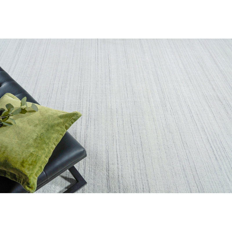 Serenity handloomed PET Beige/Brown Area Rug, Rectangle 2' x 3', Ivory/Gray