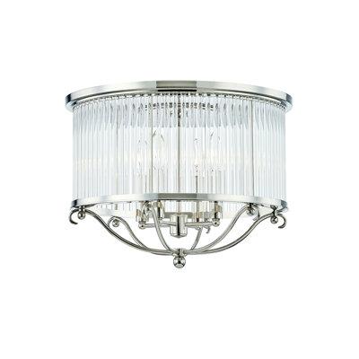 Plafonnier semi-encastré en verre 19 po 4 lumières Glass No.1 par Mark D. Sikes pour Hudson Valley Lighting