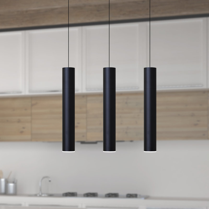 Chambery 3 - Light Kitchen Island Pendant, Black