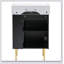 Meuble-lavabo 21,6 po, armoire combinée, meuble de rangement pour salle de bain, lavabo simple en céramique, rangement sur le côté droit-779098117