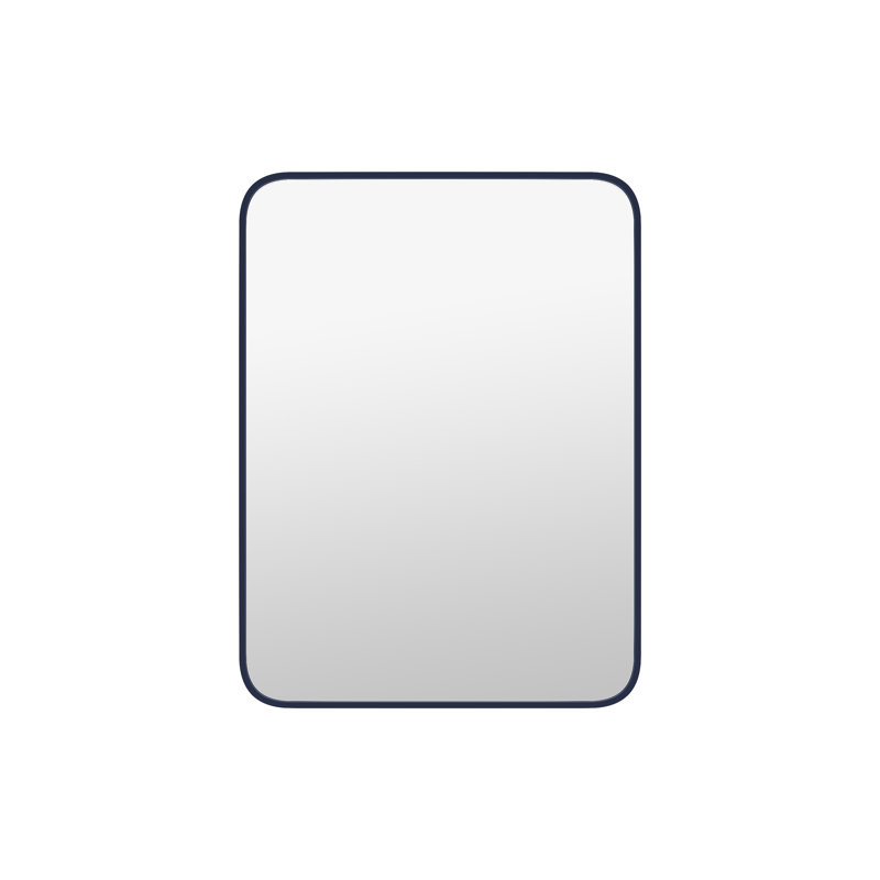 Miroir de salle de bain Mrasak, 40 po x 30 po, Bleu