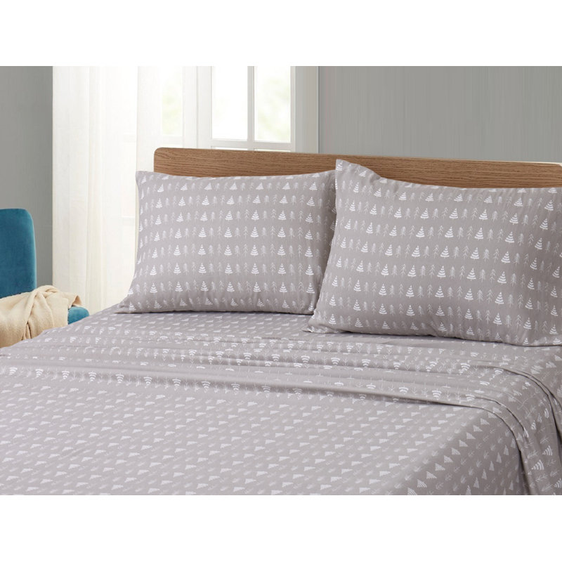 Ensemble de draps 100% coton, Ensemble de draps pour très grand lit avec 2 taie