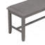 Ensemble de table de salle à manger 6 pièces, table rectangulaire, 4 chaises et banc