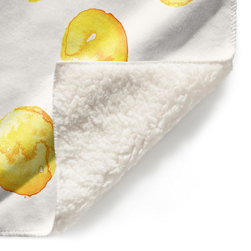 Couverture sherpa 6 doux circle joy, l 68 po x L 80 po