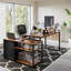 L-Shaped Metal Base Computer Desk-706460218-706460216