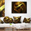 Coussin décoratif foncé en sphère fractale Abstract-30059218-30059222
