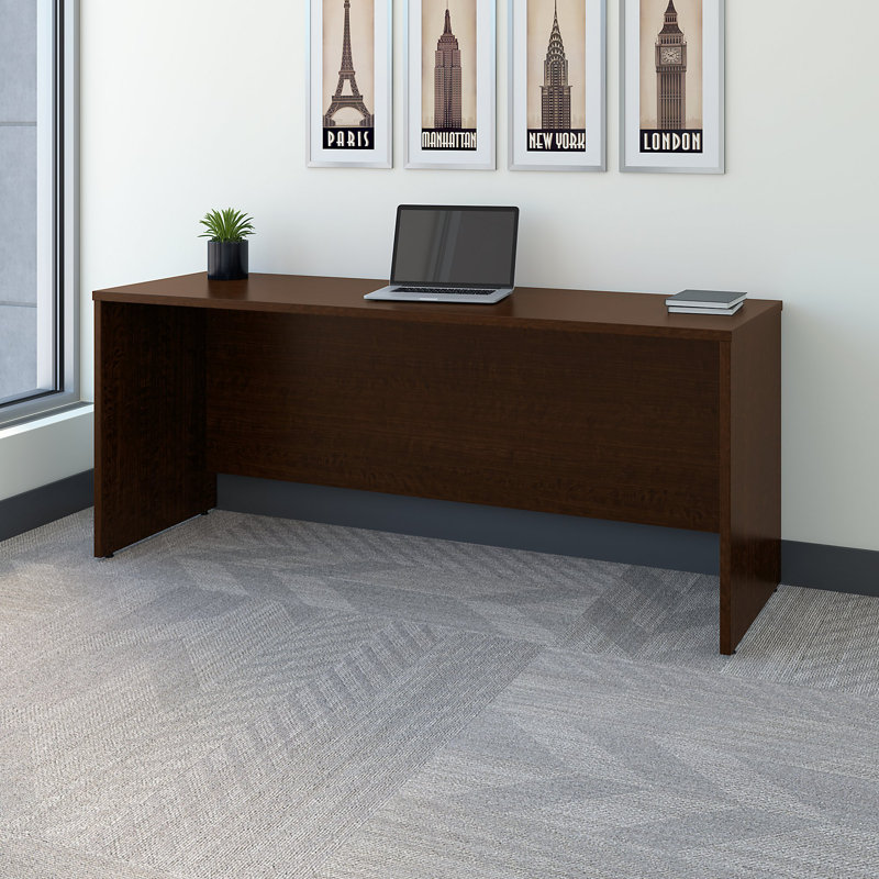 Coquille de bureau Series C, Cerise mocha, H 30 po x l 71 po x P 24 po