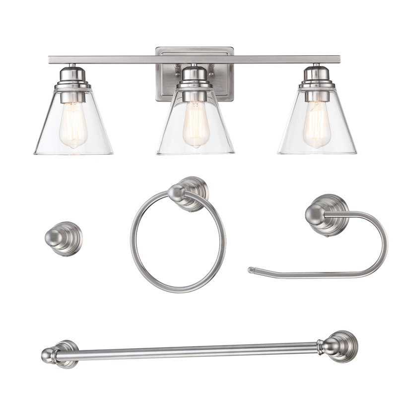 Siegert 3 - Light Dimmable Vanity Light, Brushed Nickel