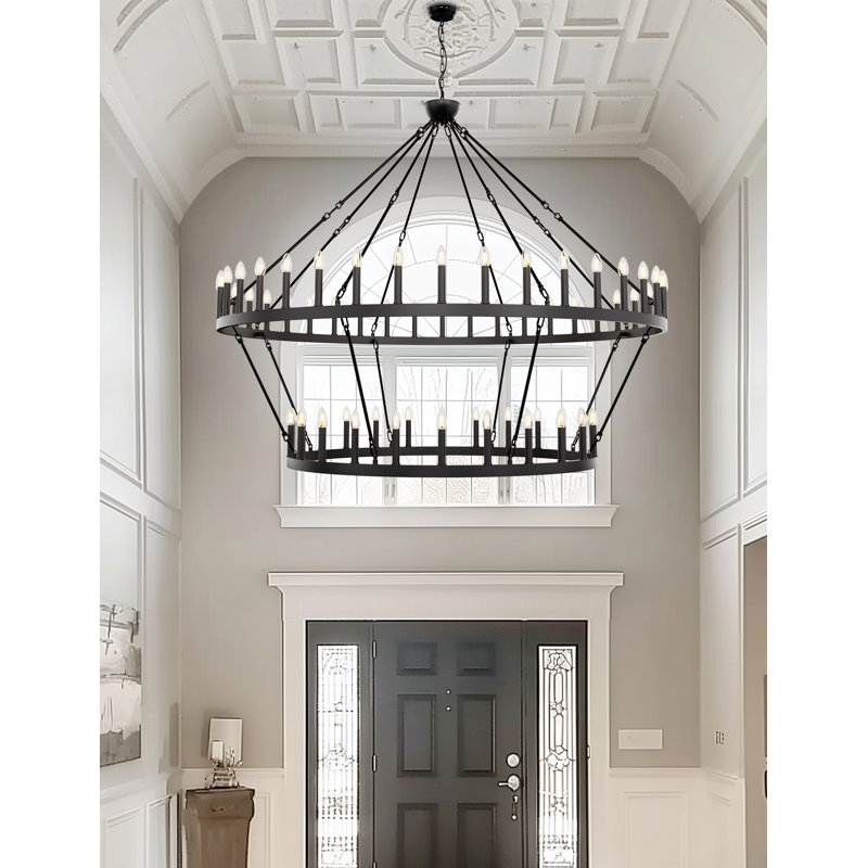Dimmable Round / Oval Chandelier, 64
