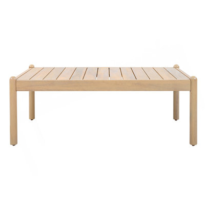 Table basse d'extérieur en bois d'acacia