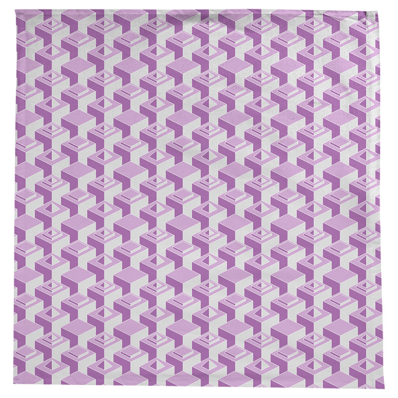 Nappe de gratte-ciels classiques, Violet / Blanc
