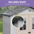 Balconera 6x4.4 FT Outdoor Resin Storage Shed-128922504