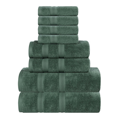 Selda Smart Dry Cotton Medium Weight Solid Border Towel Set