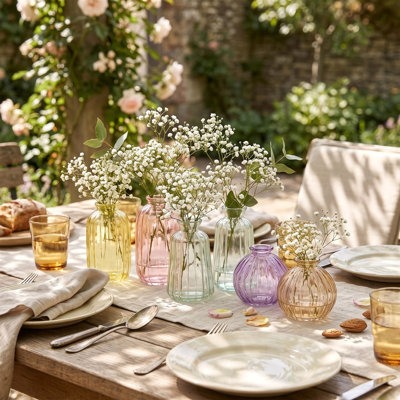 Glass Table Vase - Set of