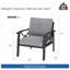 Ensemble de 2 fauteuils en métal toutes saisons, structure avec coussins-377983481