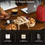 Charmant îlot de cuisine campagnard avec rangement polyvalent et options d'alimentation, parfait pour les espaces de cuisson rustiques et organisés.-1171156798