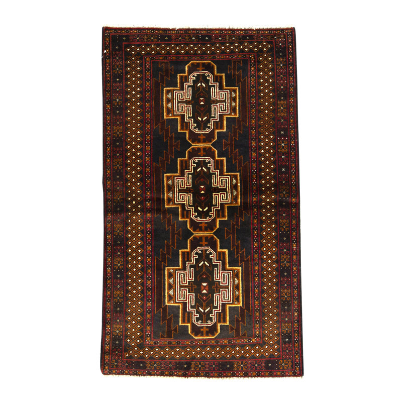 Afghan Wool Southwestern Area Rug